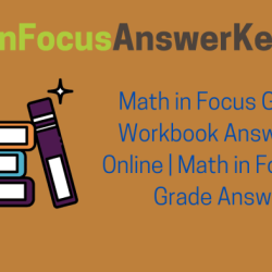 Math in focus answer key